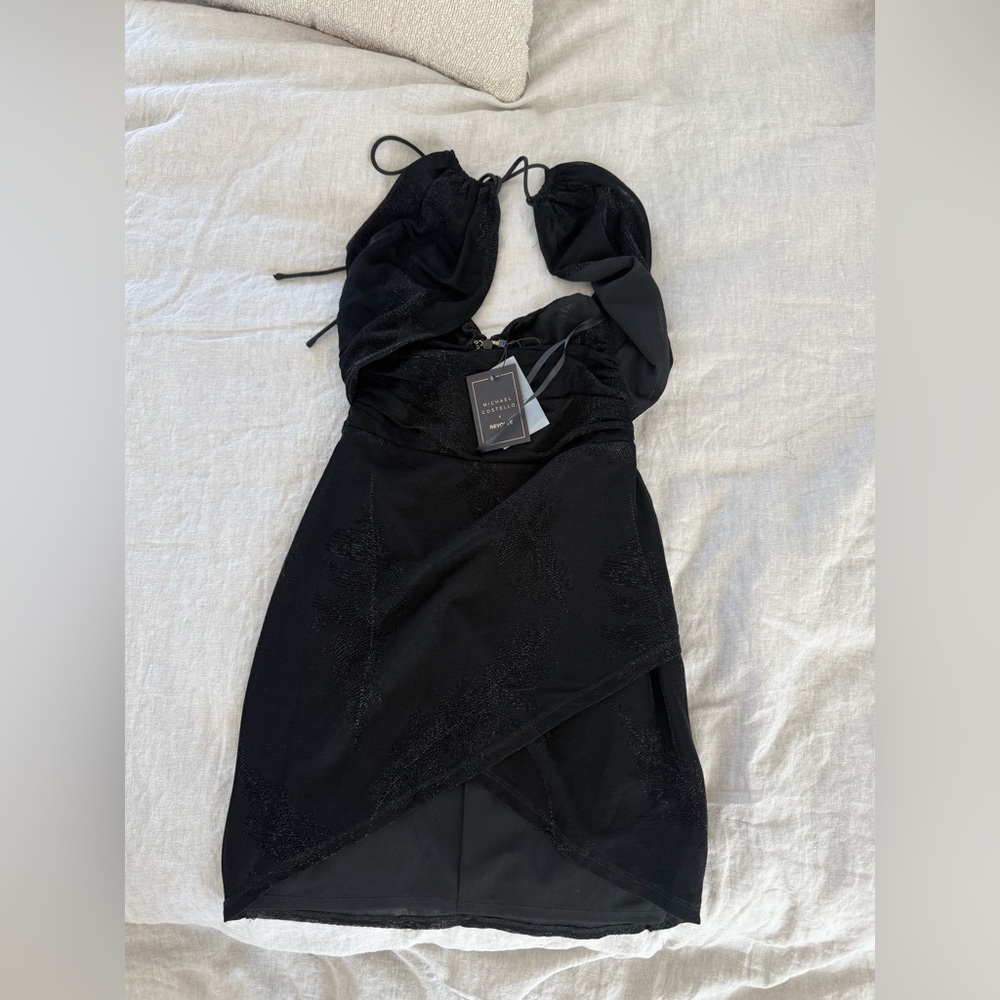 Black Women's Halter Mini Dress by Unknown Brand